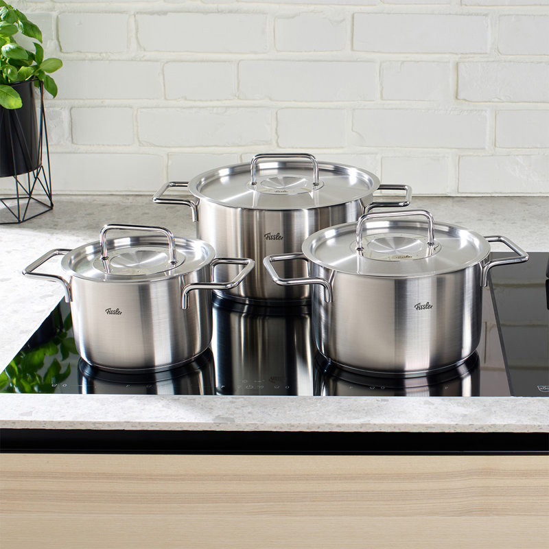 Fissler® Pure Collection Stainless Steel 9-Piece Cookware Set with